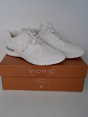 Vionic Walk Paloma Walking Shoes Size 9.5 White